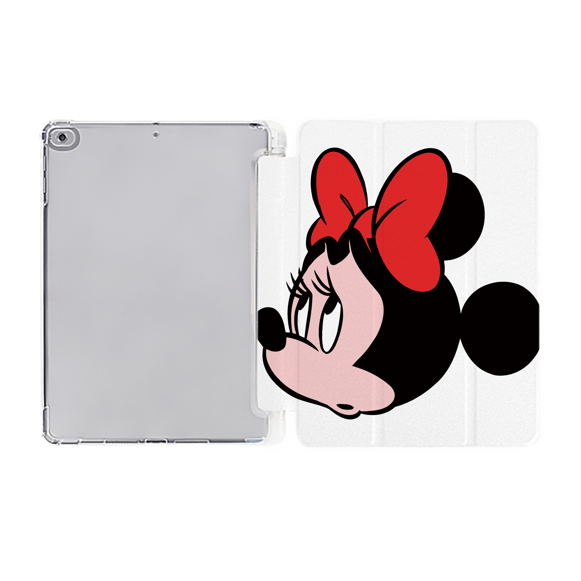 ミッキーマウス Mickey Mouse IPad ケース ペン収納付き 三つ折りスタンド PUレザー×シリコン 対応機種9.5/10.5/10.9インチ